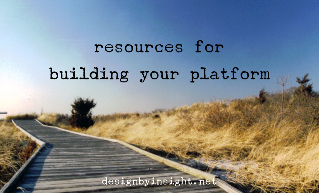 resources for building your platform - design by insight